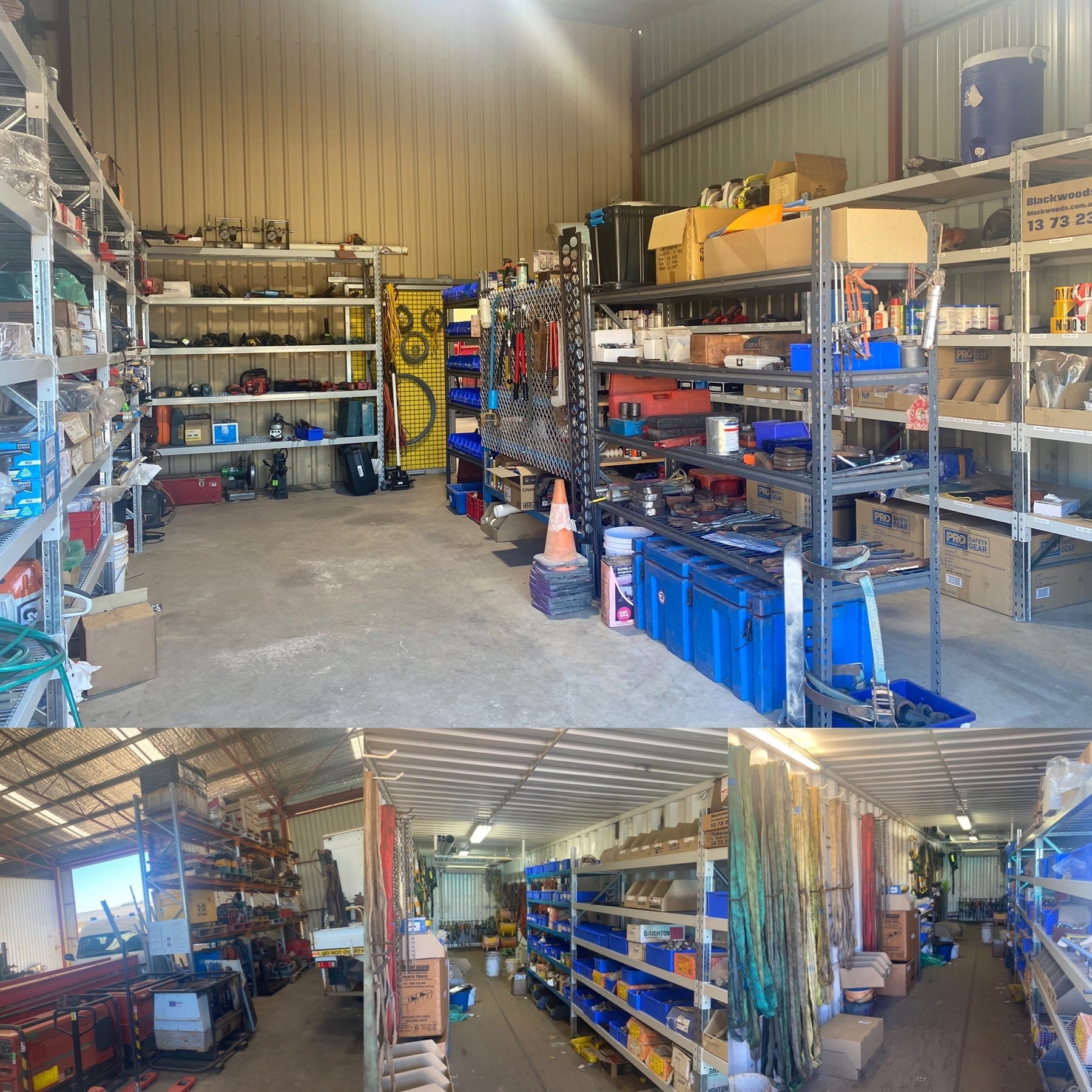 Fabricated steel store room modules built at the Twomeys workshop
